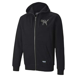 PUMA Athletics FZ Hoodie FL Sudadera, Hombre, Negro, XL en oferta