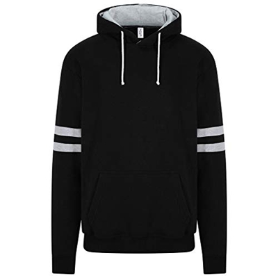 AWDis - Sudadera Atemporal Game Day Unisex (M) (Negro Intenso/Gris Jaspeado)