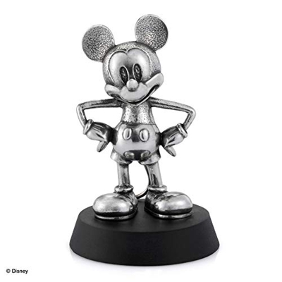 Royal Selangor - Figura decorativa de Mickey 90º aniversario (peltre), diseño de Mickey Mouse Steamboat Willie
