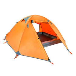 Azarxis Tienda de Campaña 1/2 / 3 Ligera Impermeable 3/4 Estaciones Carpa para mochilear Acampar Senderismo (Naranja - 3 Personas) en oferta