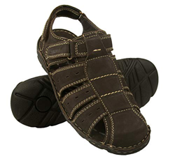 Zerimar Sandalias Hombre | Sandalias Trekking Hombre | Sandalias Hombre Senderismo | Sandalias Hombre Cuero | Sandalias Hombre Verano | Color Marron T precio