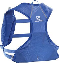 Salomon AGILE 2 SET Mochila ligera de trail running, Unisex, Incl. 2 botellas SoftFlask 500 ml, LC1417700, Azul (Nebulas Blue) en oferta