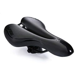 ENJOHOS Sillín de Ciclismo, Asiento de Bicicleta Sillín de Asiento de Bicicleta de Gel Cómodo Silla de Montar (Negro) en oferta