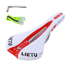 Asiento de Bicicleta, Sillín de Bici de Montaña Cómodo, Sillín de Ciclismo Portátil para MTB, Bicicleta de Carretera, Bicicleta Urbana precio