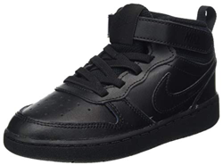 Nike Court Borough Mid 2 (TDV), Sneaker Unisex-Baby, Black/Black-Black, 21 EU precio
