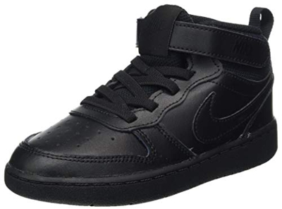 Nike Court Borough Mid 2 (TDV), Sneaker Unisex-Baby, Black/Black-Black, 21 EU