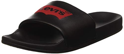 Levi's June Batwing, Chanclas para Hombre, Negro (R Black 59), 46 EU