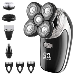 5 en 1 Afeitadora Eléctrica Cortapelos Hombre USB Impermeable Cinco cabezas Maquinilla de Afeitar hombre para Nariz Oreja Barbero Facial de limpieza R características