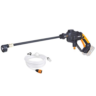 WORX WG620E.9 Hydroshot-Limpiador de Alta presión portátil con Boquilla múltiple, Manguera de 6 m, sin batería ni Cargador
