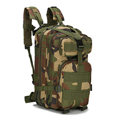 Pulusi - Mochila táctica militar de 20 a 35 litros, paquete de asalto militar Molle Bug Out, mochila para senderismo al aire libre, camping, escalada, en oferta