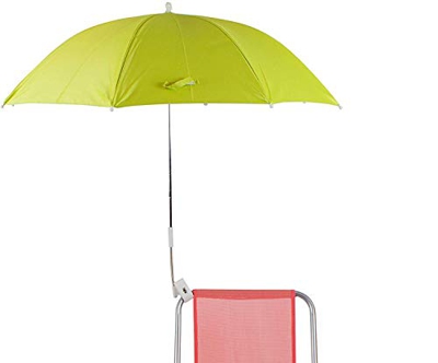 H HANSEL HOME Sombrilla para Silla Playa 120cm Protección UV - Verde
