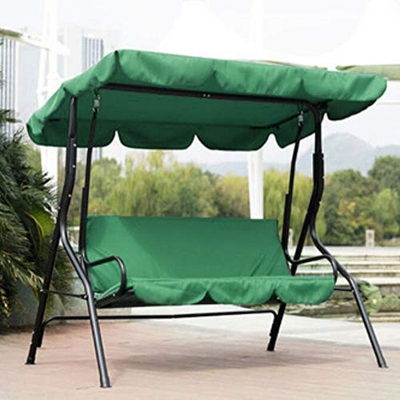 Jeffergarden Tejido Impermeable sin decoloración Patio al Aire Libre Jardín Columpio Hamaca Cojín del Asiento Cojín 150 * 150 * 10 cm(Verde)