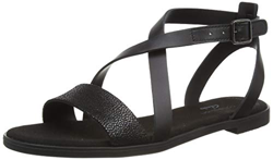 Clarks Bay Rosie, Sandalia con Pulsera Mujer, Negro (Black Leather Black Leather), 37 EU características