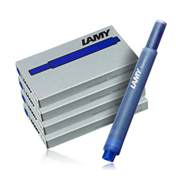Cartuchos de tinta para pluma estilográfica Lamy 2077-4er-Set, T10, color azul, 4 paquetes (20 cartuchos) características