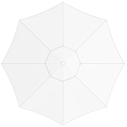 paramondo Tela de Recambio para Sombrilla Parasol INTERPARA, Incl. Air Vent (3,5m / Redonda), Blanco en oferta