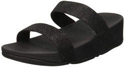 Fitflop Lottie Glitzy Slide, Sandalias con Punta Abierta Mujer, Negro (Black 001), 36 EU precio