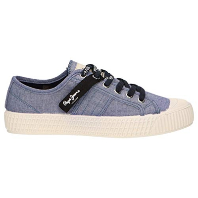 PEPE JEANS ING Low Zapatillas Moda Mujeres Azul - 36 - Zapatillas Bajas
