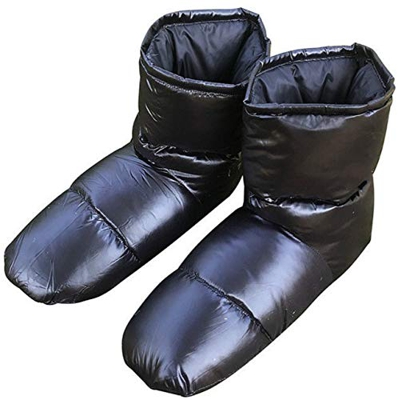 gdangel Ultralight Bolsa De Dormir Duck Down Zapatillas Zapatos Bootees Botas Calzado Camping Pies Cubierta Cálida Senderismo Al Aire Libre