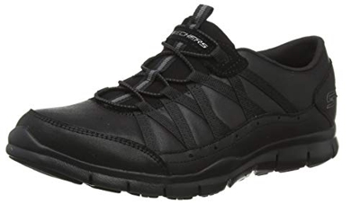 Skechers Gratis-Fine Taste, Zapatillas sin Cordones Mujer, Negro (BBK Black Microleather/Trim), 40 EU