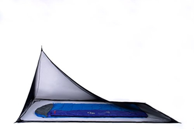 Mosquitera para camping con bolsa de transporte, compacta y ligera, se adapta a sacos de dormir, cama, tienda de campaña (individual)