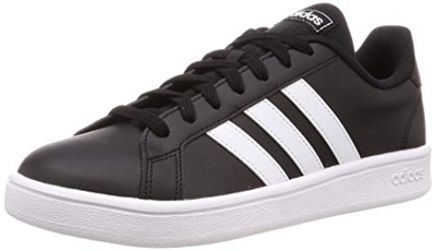 Adidas Grand Court Base, Soccer Shoe Mens, Negbás/Ftwbla/Ftwbla, 32 EU