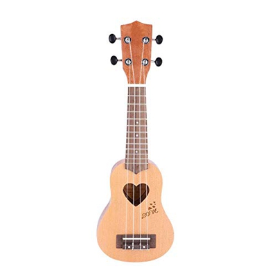 Fdit IRIN - Ukelele portátil (4 cuerdas, 17", con bolsillo, regalo)