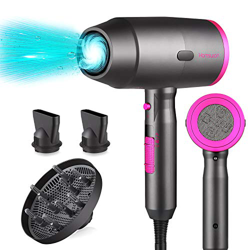 Secador de Pelo Iónico Profesional, [Regalos Originales] HAMSWAN 3 Cabezas 1800W Secador de Pelo Con Motor AC, 3 Velocidad Calentador y Frio Para Pein características