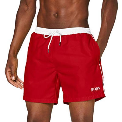 BOSS Starfish Bañador, Rojo (Medium Red 611), L para Hombre