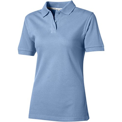 Slazenger - Polo Modelo Forehand de Manga Corta para Mujer (Pequeña (S)/Azul Claro)