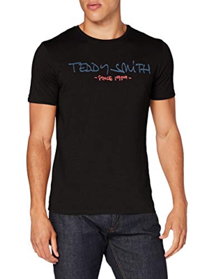 Teddy Smith 11014744d Camiseta, Noir, 2X-Large para Hombre