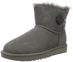 UGG Female Mini Bailey Button II Classic Boot, Grey, 3 (UK) características