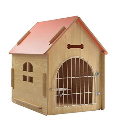 Casas Para Perros Caseta De Madera Maciza Cuatro Estaciones A Prueba De Viento Y Lluvia Casas Cuadradas Para Mascotas Casa De Madera Para Perros Con P