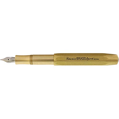 Kaweco Brass Sport - Pluma estilográfica de latón (F)