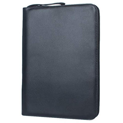 SNOWINSPRING 1 PC Negro Pluma EstilográFica Color PU Funda de Almacenamiento de Cuero para 48 Plumas