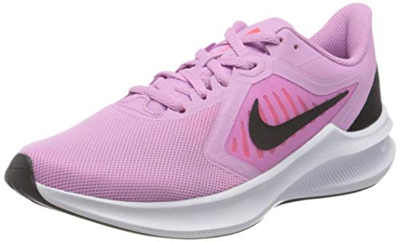 NIKE Downshifter 10, Running Shoe Mujer, Beyond Pink Black Flash Crimson, 38.5 EU