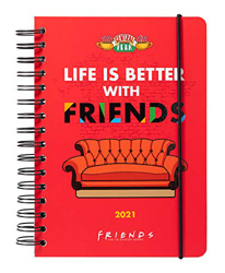 Grupo Erik - Agenda anual 2021 semana vista Friends, A5 características