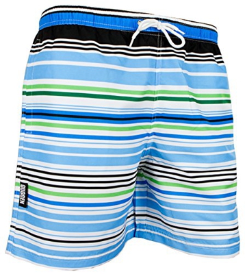 GUGGEN Banador de Natacion para Hombre Traje de Bano Color a Rayas L