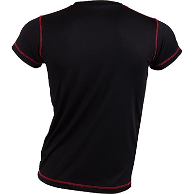 Padel Session Camiseta Tecnica Negro Rojo