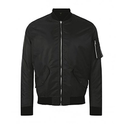 SOLS - Chaqueta estilo Bomber modelo Rebel Unisex (XS/Negro) características
