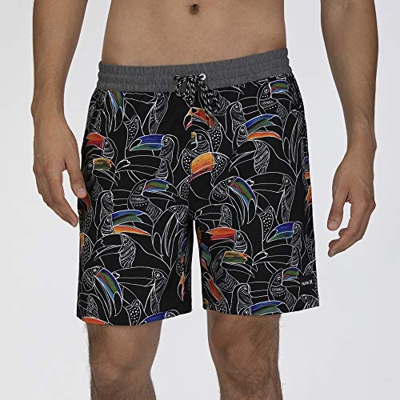 Hurley M Party Pack Volley 18' Bañador, Hombre, Black, S