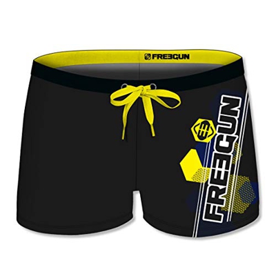 FREEGUN - Bañador para hombre Rubber Print Jaune XL