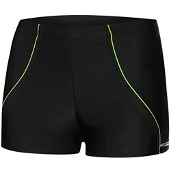 Aqua Speed Harry Mens Bañadores | Pantalones de baño para Hombres | Protección UV | 10. 01 / Negro Verde | Tamaño: M características
