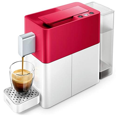 Cremesso Easy Heart Red & Shell White - Cafetera de cápsulas, color rojo y blanco