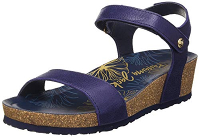 Panama Jack Capri Nacar, Sandalia con Pulsera Mujer, Azul (Marino B3), 37 EU