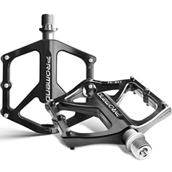 Pedales Bicicleta Montaña, Pedales Bicicleta con 3 Cojinetes Sellados, Superficie Antideslizante de Alta Resistencia, Rosca de 9/16", Pedales de Bicic en oferta
