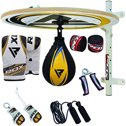 RDX 12pc Boxeo Plataforma Piel De Vacuno Pera Velocidad Bola Peras Speed Bag en oferta