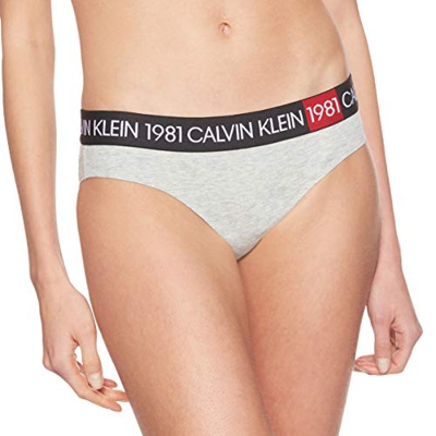 Calvin Klein Braga Bikini 1981 Gris para Mujer Small Gris