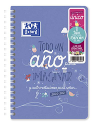 Agenda Escolar 2020/2021 Oxford con cuatro portadas. Día página. 12x18 cm. Castellano. en oferta