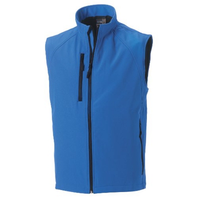 Russell - Chaleco Softshell 3 capas hombre caballero (Extra Grande (XL)/Azul celeste)