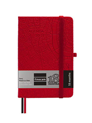 Finocam - Agenda 18 Meses 2020-2021 M3-100x150 Semana Vista Apaisada Minimal Travel Rojo Multilingüe en oferta